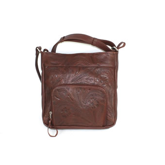 American West Lariats And Lace Messenger Bag - Brown #2